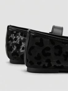 Giày bệt nữ mũi vuông, kiểu dáng thường ngày, dự tiệc, công sở, có khóa cài, chất liệu lưới rỗng thoáng khí, thoải mái, màu mơ. - màu đen - Xem 8