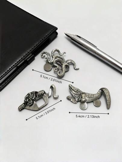 Metallkrokodil, Sjömonster, Tigernäsduk, Lämplig för kostymer, Presenter till män, Julklappar, Alla hjärtans dag-presenter/Fars dag-presenter