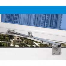 XISH Soporte de Viento para Ventana Abatible Bisagra de Aleación de Aluminio con Tornillos Incluidos Pivote Deslizante Ajustable para Mayor Estabilidad y  en Ventanas - tipo 02 - Ver 3