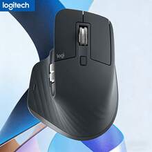 Logitech MX Master 3S 高级无线商务鼠标 - 人体工学精度、8K DPI、暗场追踪、MagSpeed 滚动、跨电脑流量、70 天电池续航（USB 接收器/蓝牙） - 黑色 - 查看 7