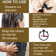 Champú tinte de cabello Ginseng 3 en 1, extraído de esencias vegetales naturales, hidrata y nutre profundamente el cabello, tinte vegetal suave y no irritante, color de larga duración, cubre rápidamente las canas, apto para todo tipo de cabello. - Marrón - Ver 2