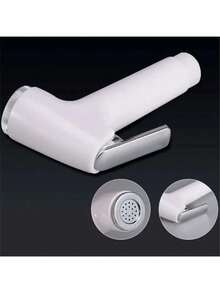 1个浴室手持喷头淋浴喷头马桶喷枪手持式坐浴盆水龙头高品质ABS马桶坐浴盆自清洁坐浴盆 - 白色 - 查看 8