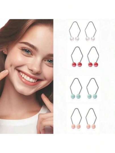 2件装酒窝制造器，面部酒窝训练器，易于使用，打造自然酒窝，帮助塑造美丽笑容，美容，护肤产品，水疗，自我护理，护肤工具，面部护理，美容师用品，按摩，面部按摩工具，面部滚轮