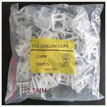 100pcs/Pack Tile Leveling System, White Base, 1.5cm/0.591in, 2cm/0.787in, 2.5cm/0.984in Spacers, 7.5cm/2.95in Red Plastic Clips, Made Of New PP Material, Tile Leveling Spacers - White 2.5cm - View 5