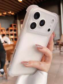 Luxury Matte Transparent Shockproof Protective Case, Suitable For 17 Pro Max, 17 Pro, 17, 16 Pro Max, 15, 14, 13, 12 Pro Max, 11, Anti-Drop Back Cover - Thông thoáng - Xem 2
