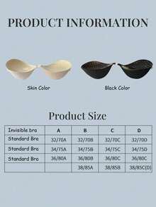 One 5cm Thick Invisible Bra/Breast Enhancement/Lifting, Adhesive Bra Suitable For Strapless Dresses, Enhances Cleavage, Lifts And Shapes Small Breasts, Strapless Bra, Evening Gown, Wedding Dress Super Lift Bra. - Multicolor - View 10