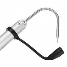 Telescopic Retractable Fish Gaff Stainless Ice Sea Fishing Spear Hook Tackle New - Apricot - View 9