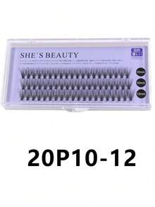 3pcs/Pack 60pcs/Pack C Curl 0.07mm Mixed Length Pre-Fanned Mink Eyelash Extensions, Soft Curl, Eye Enlarging, Portable For Home Or Outdoor Use, Suitable For Parties, Gatherings & Makeup Lash Clusters,Eye Lash Clusters,Individual Eyelashes,Lashes,Fake Lashes - Black - View 26