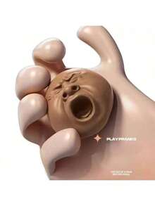 1个趣味挤压球 - 慢回弹弹性放松球，表面光滑（黑色，均码），挤压拉伸可缓解焦虑，适合办公室、派对、圣诞礼物、趣味玩具、派对小礼品、恶作剧设计、新奇造型、趣味礼物、办公室工作人员趣味玩具、办公桌配件、办公用品、办公室装饰 - 彩色 - 查看 6