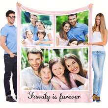 1PC 280gsm1pc Custom Photo Blanket, Custom Flannel Blanket With Photos And Text, Bedding Blanket, Custom Blanket For Bed, Custom Pictures Blanket, Personalized Photos Blanket For Family, Custom Image Blanket, Personalized Family Blanket With Image Washable Cute, Funny Custom, Unique, Personalized Ideal Gifts For Boyfriend, Ideal Gifts For Girlfriend, Ideal Gifts For Him, Ideal Gifts For Friends Boyfriend, Girlfriend, Friends Sofa, Bed, Car, Tea Room, Bedroom, Living Room, Bathroom, Dining Room,For Office - 彩色 - 查看 11