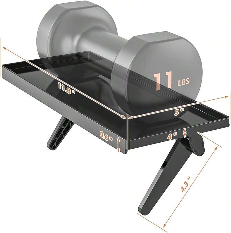 Flat Panel Mount For Streaming Devices, 2 Pack Top Shelf TV Mounting Bracket 12 Inch, For Media Boxes, Speakers And Decorative Items - màu đen - Xem 1