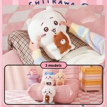 Miniso 1个川拥抱熊毛绒玩偶 | 拥抱熊配件 + 可爱刺绣表情，柔软蓬松面料，卧室装饰/沙发靠垫/治愈系礼物，理想的情人节礼物 - 彩色 - 查看 8