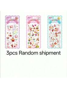 新款可爱兔子减压挤压玩具贴纸 - 彩色 - 查看 9