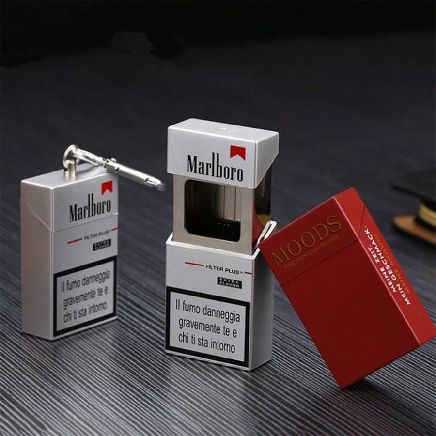 1PC Creative Portable Pocket-Sized Mini Ashtray Pull-Out Personalized Storage Box Promotional Gift Perfect For Daily Use Car Essential Valentine's Day Gift Holiday Gift Gift For Lover Friend Classmate Fashion Elegant Cute Unique Niche - Black 3 Car Logo - View 1