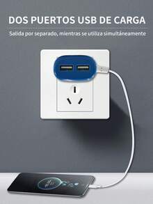 2 piezas 100CM Cargador de pared rápido de carga rápida,2 puertos USB, Cargador de viaje para celular y quipos electrnicos, 3.1A, cable integrado de 1M con coneecion Micro para celular. - 2 piezas - Ver 3