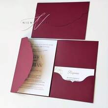 10pcs Pocket Wedding Invitation Envelopes, Also Suitable For Engagement, Quinceañera, Christening And Other Simple Invitations, 5*7 Inch Invitations, DIY Invitations, Invitation Cards, Customized Pockets - Multicolor - View 3