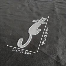 1个猫形金属切割模具，适用于DIY剪贴簿、压花、手工卡片制作、礼品卡制作