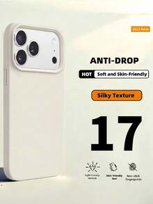 Ốp điện thoại silicon cao cấp tương thích với iPhone 17/16/15 Pro/14 Plus/13/12/11/17 Pro Max/Air, thiết kế chống trượt và chống sốc, mỏng nhẹ và mịn màng, chất liệu thân thiện với da, thời trang và tối giản. - Hồng - Xem 10