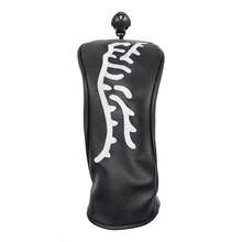 Tiger Embroidery Series Golf Club Head Cover, Wooden Shaft Cover, Hybrid Club Cover, Elastic Closure, Black DWWH - Multicolor - View 5