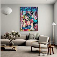 1pc Unframed Canvas Poster, Modern Art, Movie Posters Graffiti Canvas Painting, Ideal Gift For Bedroom Living Room Corridor, Wall Arts, Wall Decor, Winter Decor, Room Decoration - Multicolor - View 6