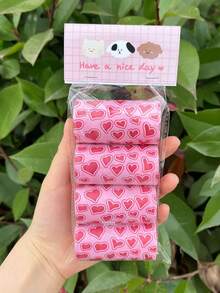 80个/4卷加厚香氛狗便袋 - 防臭、防漏、密封、易撕设计，方便携带，适用于清洁各种宠物粪便，方便的户外宠物清洁用品，多种颜色和可爱组合可选 - 彩色 - 查看 11