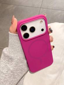 1PC Luxury Bright Fluorescence Liquid Silicone Case Compatible With Iphone 17 Air 16 15 14 13 12 17 Pro Max Plus For Magnetic Soft Cover - Manyuehong - View 3