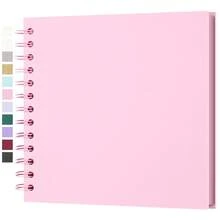 7x7 Inch DIY Scrapbook Photo Album, Hard Cover Kraft Paper, 40 Pages, Fits 4x6/5x7 Photos, Suitable For Family, Wedding Memoirs - Multicolor - View 2