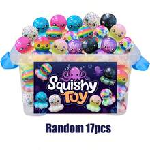 4/8/12/16/17/18/24个迷你柔软可爱动物玩具 - 多种柔软可爱玩具，缓解压力 - 可爱有趣的桌面宠物配件（随机）