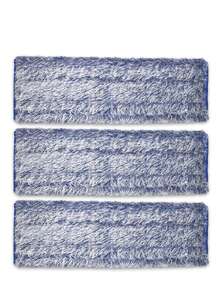 3pcs Mop Replacement Pads, Flat Mop Refill Cloths, Washable & Durable Mop Replacement Pads, Dust Mop Head, Wet & Dry Use, Easy To Clean, Cleaning Supplies, Back To School Essentials