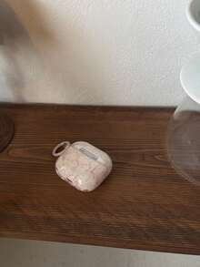 Ins风韩版粉色线条花卉图案4/ Pro第三代/ 2无线蓝牙耳机保护套，柔软全包保护壳，女士款 - 粉色 - 查看 11