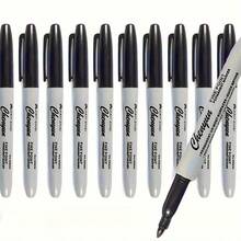 12pcs Permanent Marker Pens - Fine Tip Permanent Oil-Based Pens, Suitable For Color Marking, Painting, Art Creation - Quick Drying & Smudge-Proof, Long-Lasting & Durable, Applicable To Paper, Fabric, Plastic Materials, Classroom, Office, Handicraft Multi-Scenario Use - Multicolor - View 9