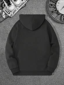 Boys Number 67 Splatter Print Hoodie - Casual Winter Unisex Long Sleeve Pullover With Unique Splatter 67 Design, Perfect For Winter Casual Wear And Christmas Gifting, A Bold Fashion Statement For Kids And Teens, Shipped Directly From The USA - 黑色 - 查看 3