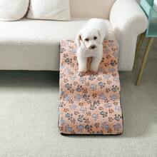 1件装弧形美观宠物楼梯，小型犬和老年犬适用，可作床坡道，圆形宠物楼梯 - 彩色 - 查看 5