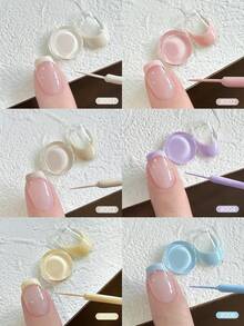 FRESCOBALDI 6-Color Elegant Nail Line Gel Set, Temperament & Elegant Flowing-Leveling Gel, Beginner-Friendly Home Manicure Kit, Smooth Nail Edge Perfect Glue For DIY French Nails, Professional Nail Art Tool Gift - 彩色 - 查看 8