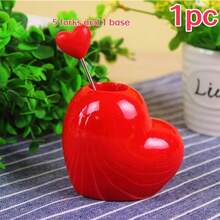 2pcs/1pc Heart-Shaped Fruit Forks, Stainless Steel Fruit Forks - Heart Sweetheart Design, With Stand, Durable Decorative Fruit & Snack Picks, Fashionable Party Accessory, Sturdy Design, Home & Commercial Fruit Skewers, Cute Dessert, Cake & Pastry Picks - Multicolor - View 14