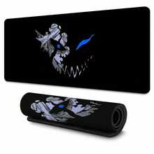 1pc Dark Skull Gaming Mouse Pad, Anime Character Design Large Rectangular Desk Mat With Stitched Edges, Waterproof Rubber Base, Non-Slip Smooth Surface For PC Laptop Computer Setup, Cool Gift For Men Women Gamers, Multi-Purpose Table Protector, Office Gaming Decor - Multicolor - View 1