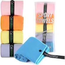 Toalla de Microfibra para Gym - Secado Rápido y Alta Absorción (Pack 5),Ideal para Gimnasio, Yoga, Box o Correr,Sin Olores, Anti-Bacterial - Toalla Deportiva Unisex para Entrenamiento (Multicolor),36759257 - Multicolor - Ver 1