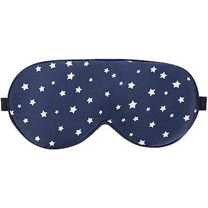 ALASKA BEAR Antifaz para dormir de seda y venda (estrellas negras)…