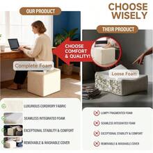 Ottomans - SquareBeige - View 5
