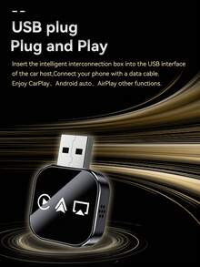 2026 Upgraded 3-In-1 Wireless CarPlay Mirroring Adapter, Compatible With IPhone/Apple/Android Phones To Connect Car Screen, Auto Connection, Dual-Band 2.4/5GHz WiFi And Bluetooth 5.0, Wired To Wireless