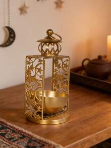Golden Candlestick & Incense Burner – Eid Al-Fitr / Ramadan Decor Accent For Living Room & Entryway
