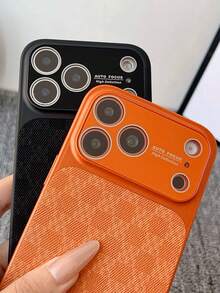 奢华双色棋盘格纹手机壳，兼容 17 Pro Max、17 Pro、17、16 Pro Max、16 Pro、16、16、16、15 Pro Max、15 Pro、15、15、14 Pro Max、14 Pro、14、13 Pro Max，防震镜头保护 - 橘色 - 查看 7