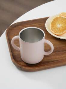 1pc Personalized Customization Name And Pattern Silicone Cup With Detachable Stainless Steel Inner Cup Two-In-One Kids Drinking Cup Children Tableware - Multicolor - View 14