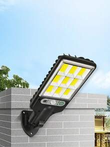 1/2 chiếc đèn năng lượng mặt trời ngoài trời, đèn LED gắn tường, chống nước IP65, đèn năng lượng mặt trời 108 COB với cảm biến chuyển động, 3 chế độ chiếu sáng, lý tưởng cho sân vườn, tường nhà, hiên nhà và lối đi. - màu đen - Xem 4