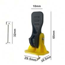 50-Piece Tile Leveling System Kit - Reusable Gasket Clips For Perfect Alignment Of Floors And Walls, Comes With A Special Wrench For Easy Installation, Tile Leveling Clips. - Yellow - View 5