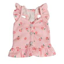 轻盈公主风背心睡衣，适合小型犬，可爱家居服，适合贵宾犬、约克夏犬，春夏款 - 紫色 - 查看 7