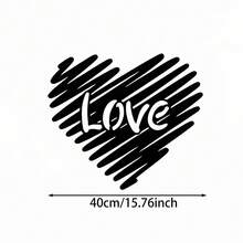 三种尺寸可选！心形金属墙饰：现代浪漫卧室装饰 - 黑色 - 查看 9