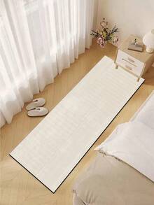 [HOT!!!]1pc Soft Rubber Kitchen Mat, 3.5mm Thick Kitchen Rug, Modern Minimalist Geometric Style Kitchen Absorbent Mat Large Carpet, Can Be Self-Cut To Fit Kitchen Size, Surface Fabric Material, Middle Sponge Layer, Bottom Rubber Layer, Suitable For Kitchen Rugs, Kitchen Decor, Wedding Decor, Home Decor, Bathroom Mat, Entryway Mat, Laundry Room Mat, Hallway Carpet, Living Room Mat, Etc. - Multicolor - View 6