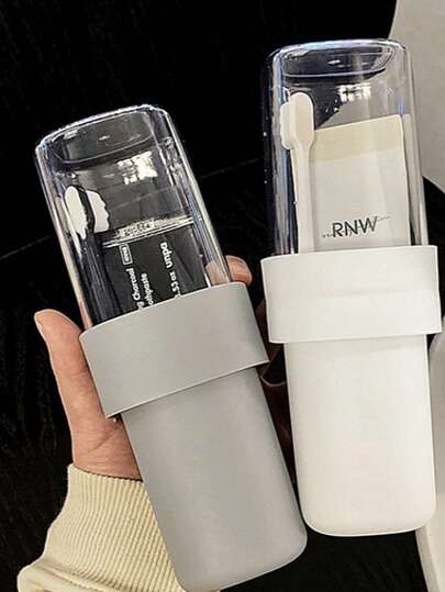 Estuche para cepillo de dientes de viaje, Soporte para cepillo de dientes de viaje, Estuche portátil para cepillo de dientes, Estuche cubierto para cepillo de dientes de viaje, Vaso de enjuague con tapa creativa, Caja de almacenamiento para cepillo de dientes, Caja de almacenamiento para cepillo de dientes de viaje, Regalo de viaje unisex, Decoración y accesorios para el baño del hogar, Camping, Dormitorio universitario, Vuelta al colegio, Útiles escolares, Artículos esenciales de viaje, Accesorios de viaje, Artículos esenciales para vacaciones, Imprescindibles de viaje, Artículos para el hogar, Artículos esenciales para el hogar