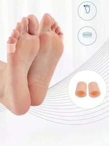 2/4/6/10/20pcs Breathable Perforated Toe Sleeves, Silicone Toe Caps, New Material, Anti-Callus (For Small Toes), Silicone Toe Sleeves (For Overlapping Big Toes), Protective Covers, Toe Separator, Gift For Parents, Protective Covers, Suitable For Running, Hiking, Skating, Dancing - Soft & Elastic, Hand Washable, Toe Sleeve Design - 彩色 - 查看 8